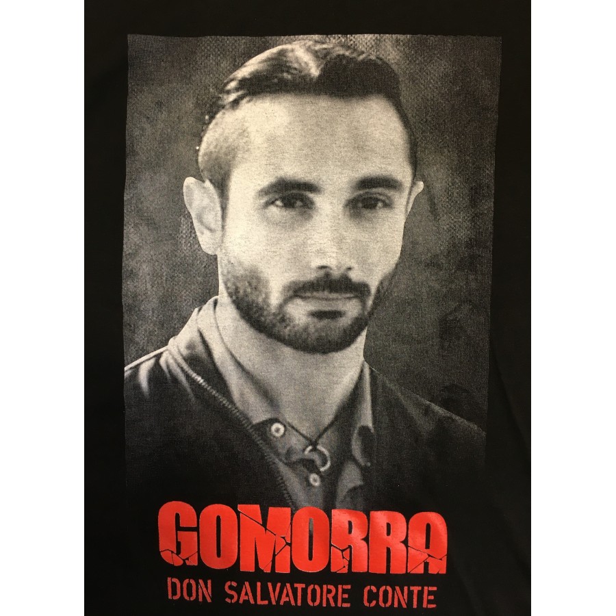 T-shirt Gomorra Italie Naple Noir DON SALVATORE CONTE