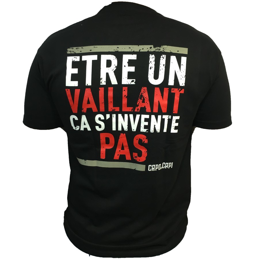 T-Shirt  ALONZO VAILLANT NOIR - ROUGE