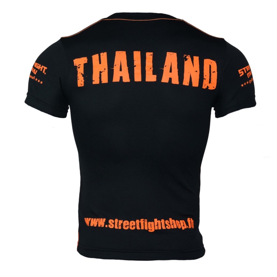 Maillot Thaïlande StreetFight Noir Orange