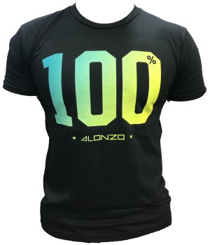 T-Shirt  ALONZO 100% NOIR BLEU