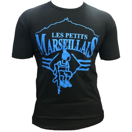 T-shirt les petits marseillais kalash NOIR Bleu
