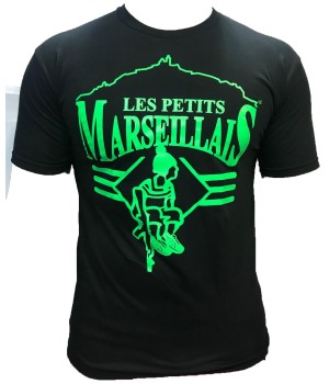 T-shirt les petits marseillais kalash Noir VERT