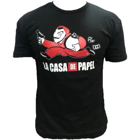 Tshirt LA CASA DEL PAPEL Logo Noir