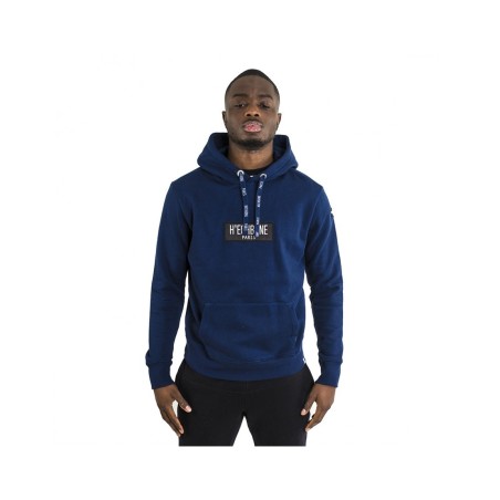 Sweat à capuche H'echbone Blocks Bleu Marine