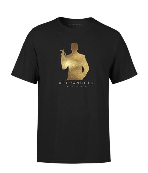 Tshirt Affranchis Music  Homme Doré Noir