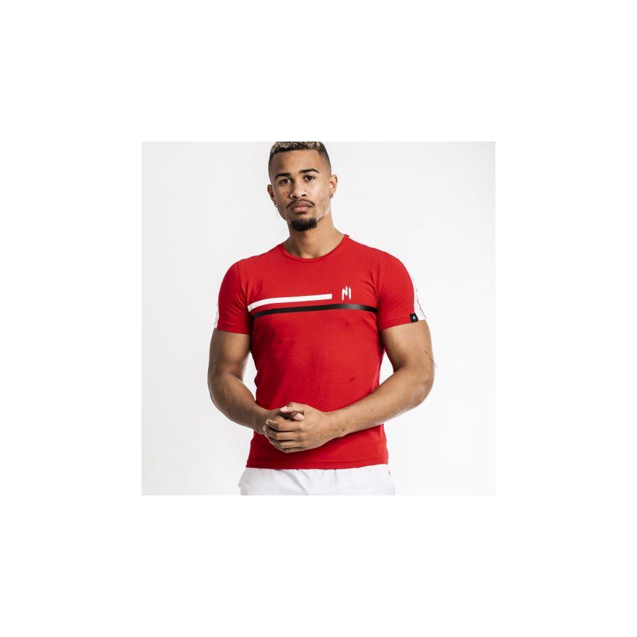 Ninho - T-shirt  shaft rouge & blanc