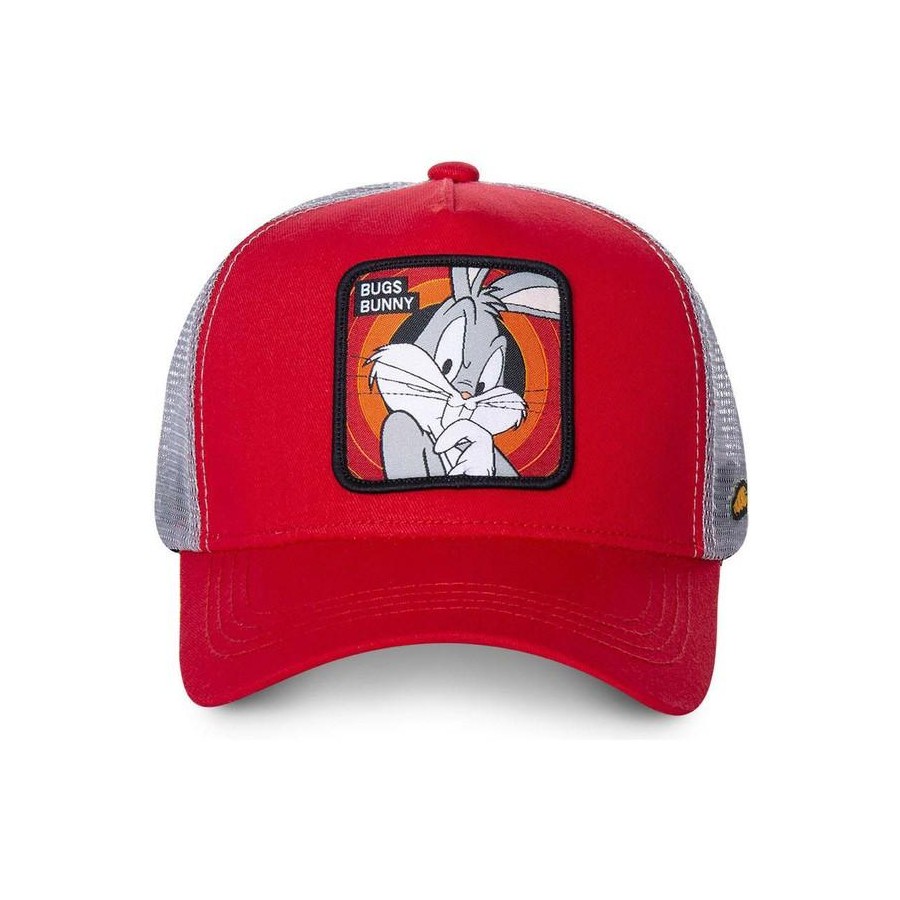 CAPSLAB  - CASQUETTE TRUCKER BUNNY BUGS ROUGE BLANC by Capslab