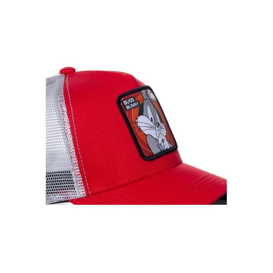 CAPSLAB  - CASQUETTE TRUCKER BUNNY BUGS ROUGE BLANC by Capslab