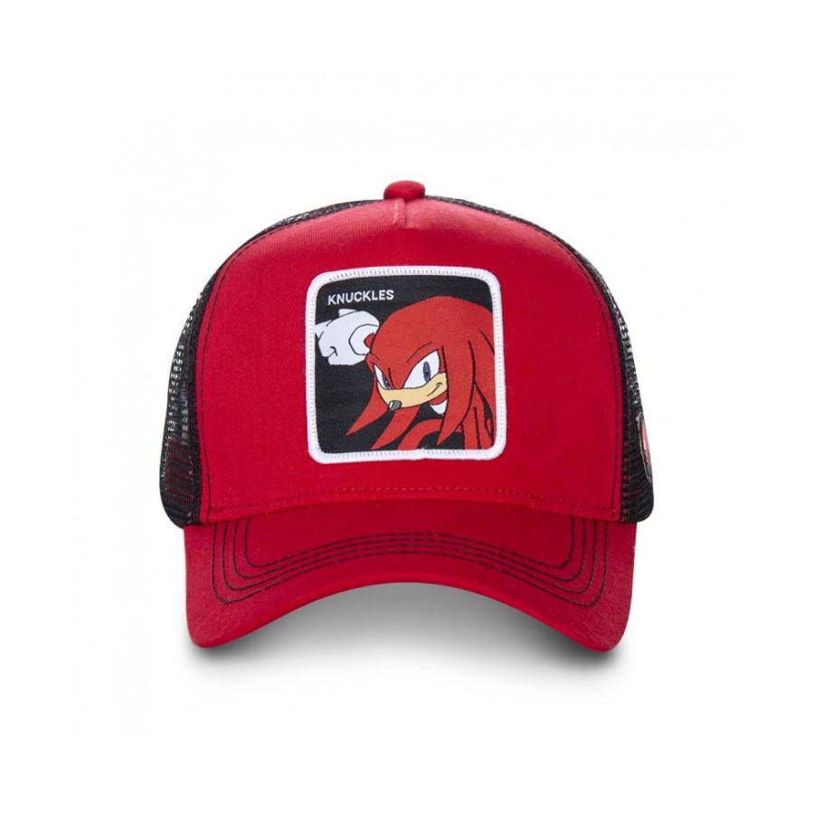 CAPSLAB  - CASQUETTE TRUCKER SONIC 100% ROUGE by Capslab