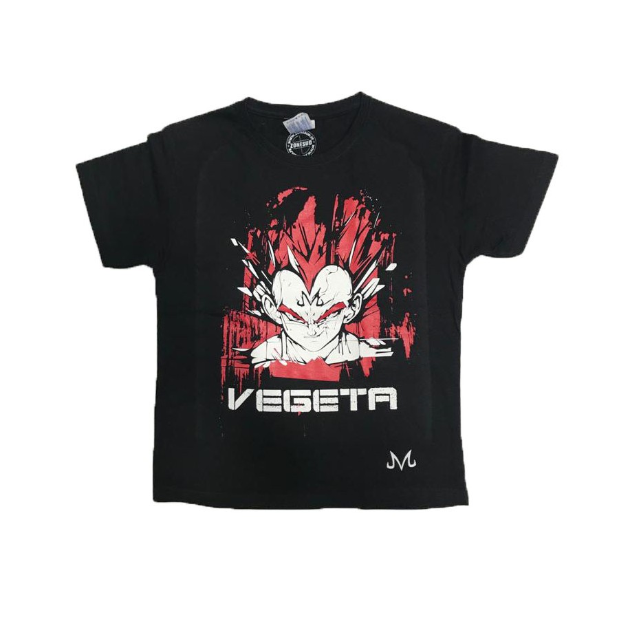 T-shirt DBZ VEGETA ENFANT - NOIR ROUGE