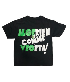 T-shirt DBZ VEGETA  ALGERIEN COMME ENFANT - NOIR  VERT