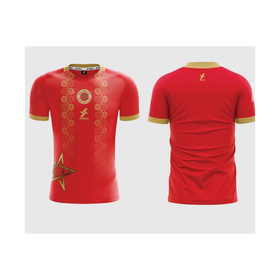 Dkali T-shirt Maillot 2021/22 Maroc Rouge