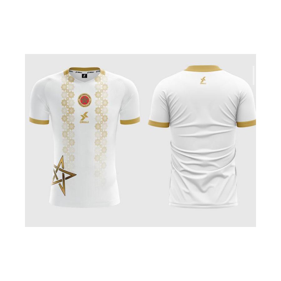 Dkali T-shirt Maillot 2021/22 Maroc Blanc