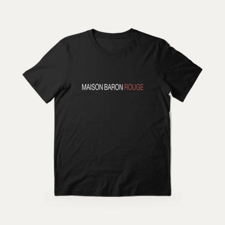 T-shirt SCH Maison Baron Rouge noir – vue 2