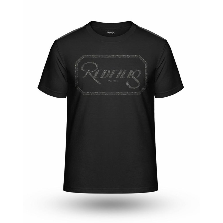 T-SHIRT REDFILLS FULL BLACK PARIS LOGO DELUXE