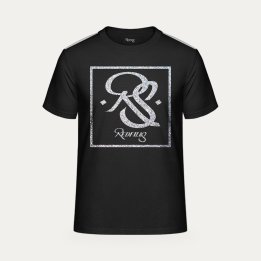 T-shirt ReDfills Carré Deluxe noir et argent