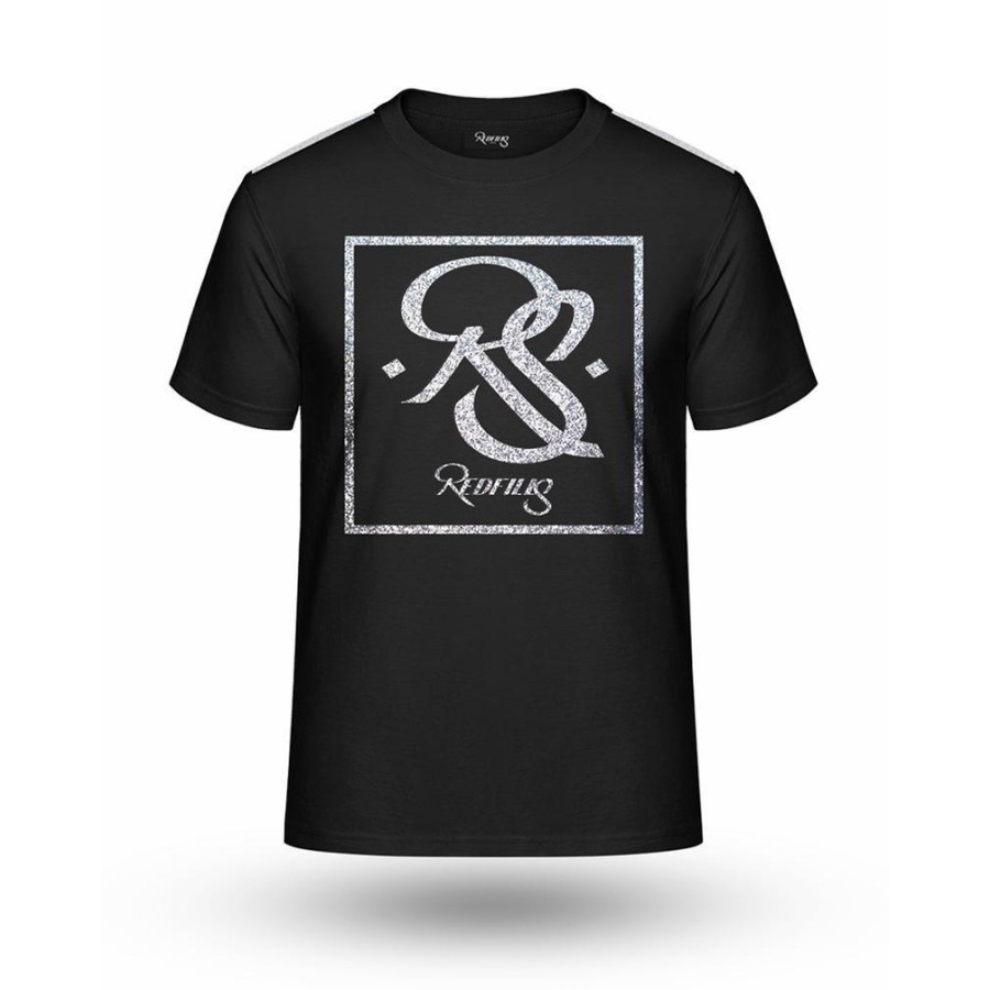 T-SHIRT REDFILLS ARGENT  BLACK  CARRE DELUXE