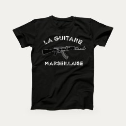 T-shirt La guitare marseillaise noir