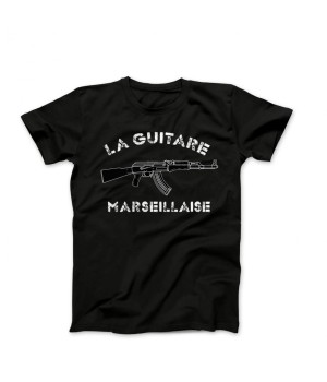 T-shirt LA GUITARE MARSEILLAISE noir