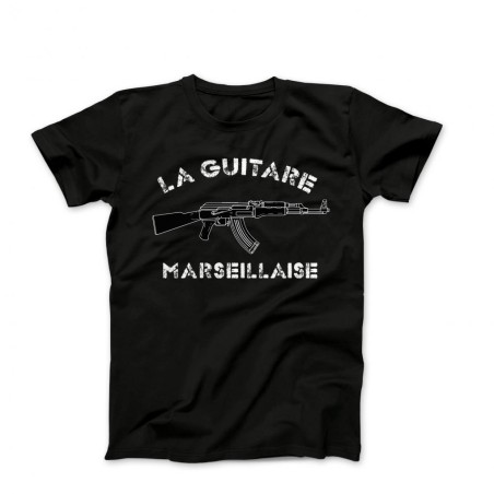 T-shirt LA GUITARE MARSEILLAISE noir