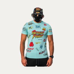 T-shirt Street Fight Vatos vert menthe
