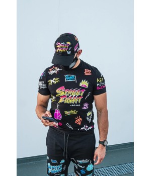 T-SHIRT BLACK/PINK « NEW COLLECTION VATOS »