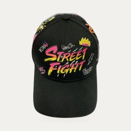 Casquette Street Fight Vatos noire et rose
