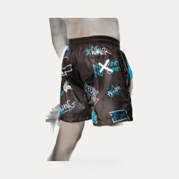 Short de bain Street Fight Vatos Ice noir