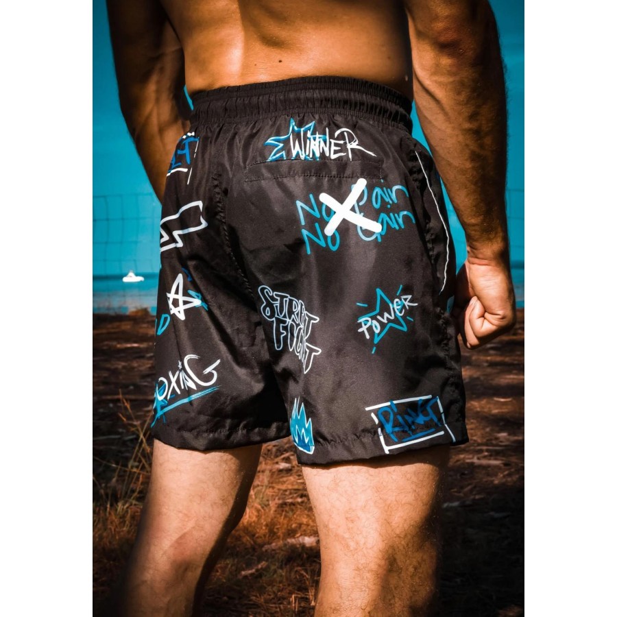STREETFIGHT SHORT DE BAIN VATOS BLACK/ICE StreetFight
