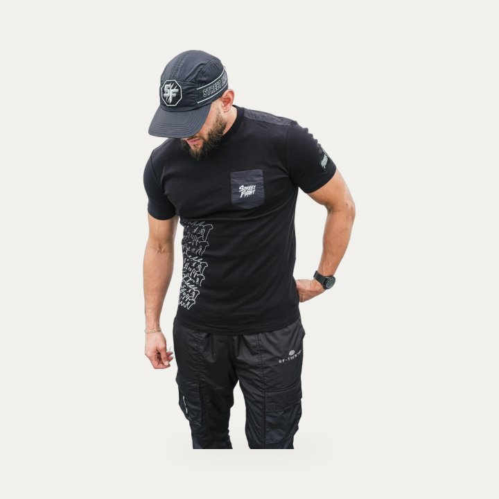 T-shirt Street Fight Milano noir – vue 4