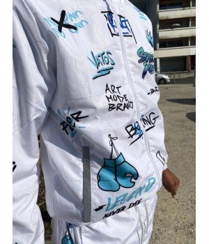 SURVÊTEMENT STREETFIGHT "VATOS" WHITE/ICE 