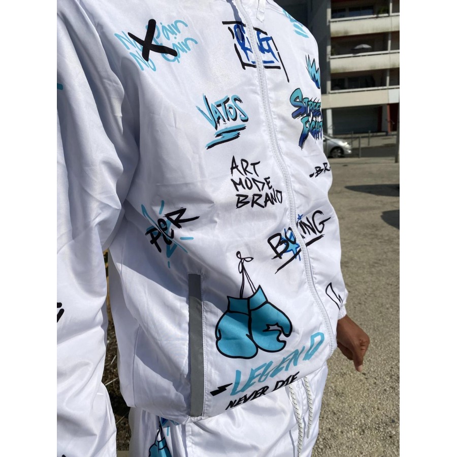 SURVÊTEMENT STREETFIGHT "VATOS" WHITE/ICE 
