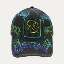 Casquette ReDfills Signature Horror vert et bleu
