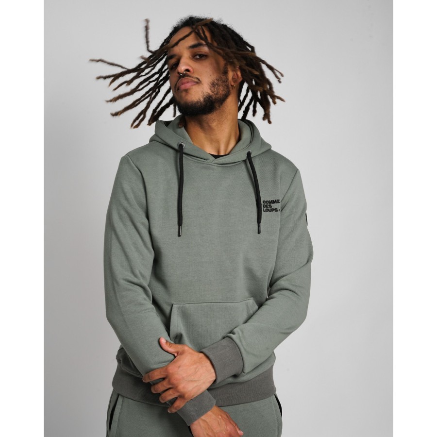 Survêtement capuche MANHATTAN Olive / Kaki Unisex COMME DES LOUPS