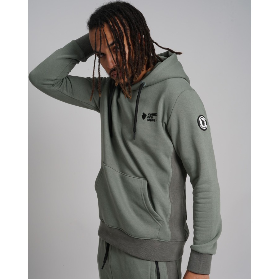 Survêtement capuche MANHATTAN Olive / Kaki Unisex COMME DES LOUPS