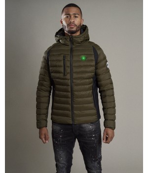 Doudoune Chauffante Casquetteuche MERIBEL Premium Kaki Vert COMME DES LOUPS