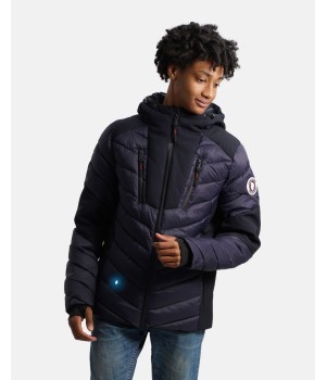 Doudoune Chauffante Capuche COURCHEVEL Navy COMME DES LOUPS
