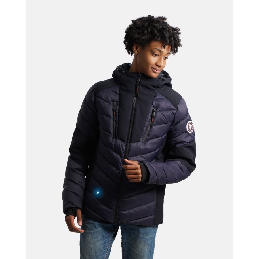 Doudoune Chauffante Capuche COURCHEVEL Navy COMME DES LOUPS