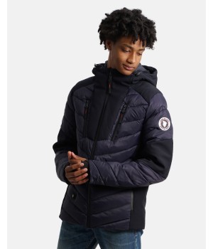 Doudoune Chauffante Capuche COURCHEVEL Navy COMME DES LOUPS