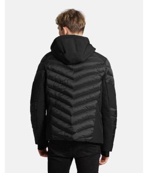 Doudoune Chauffante Capuche COURCHEVEL Noir COMME DES LOUPS