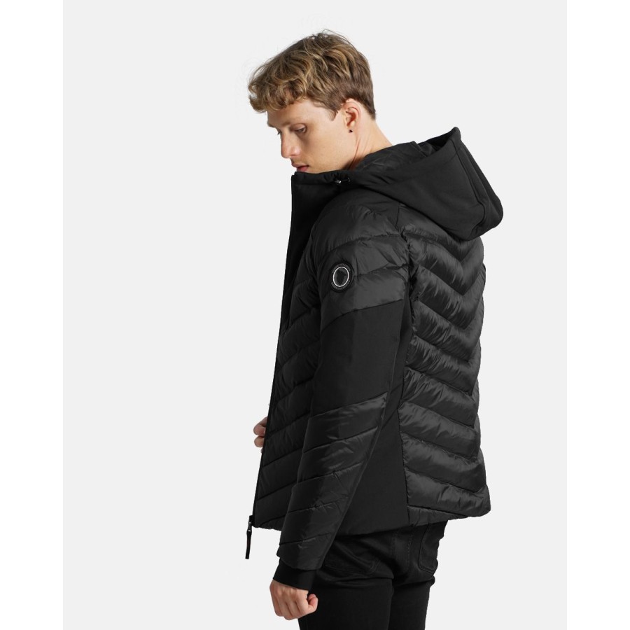 Doudoune Chauffante Capuche COURCHEVEL Noir COMME DES LOUPS