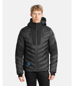 Doudoune Chauffante Capuche COURCHEVEL Noir COMME DES LOUPS