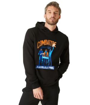 Combattre à l'OM - à la vie à la mort - Noir PULL MARSEILLE - BELSUNCE