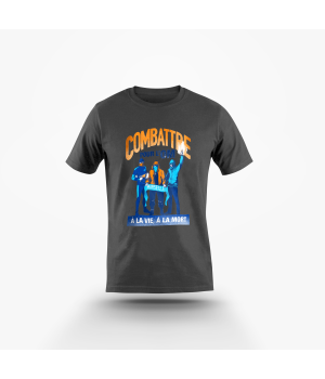 Combattre à l'OM - à la vie à la mort - Noir Tshirt MARSEILLE - BELSUNCE