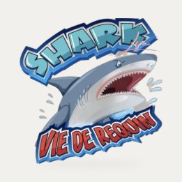 T-shirt Sharklife Vie de requin blanc