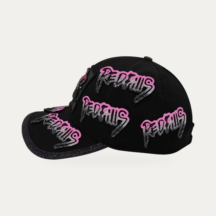 Casquette ReDfills Signature Full Iridescent rose et noir – vue 2