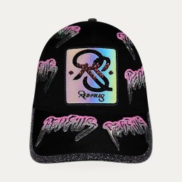 Casquette ReDfills Signature Full Iridescent rose et noir – vue 3