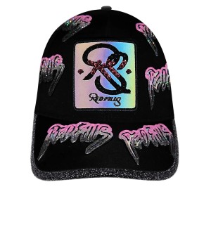 CASQUETTE REDFILLS SIGNATURE FULL IRIDESCENT PINK BLACK