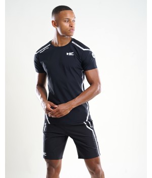 T-shirt Ensemble Short T-Shirt Compressor Noir Comme Des Loups