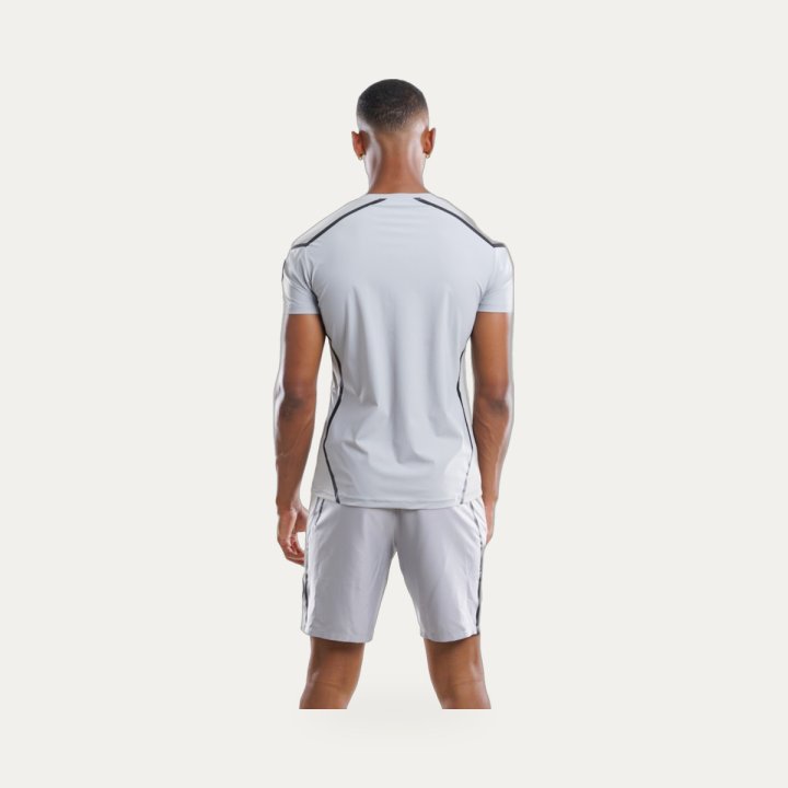 Ensemble Comme des loups Compressor gris – vue 2